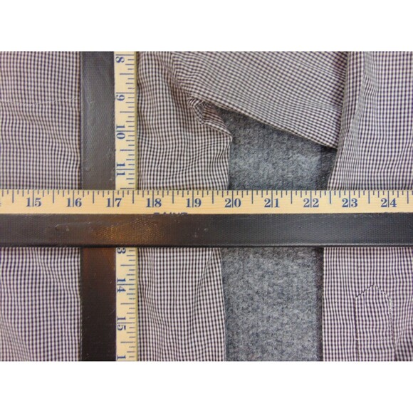 Billy Reid Shirt Mens Med Slim Cut Black White Check Long Sleeve - Picture 7 of 7